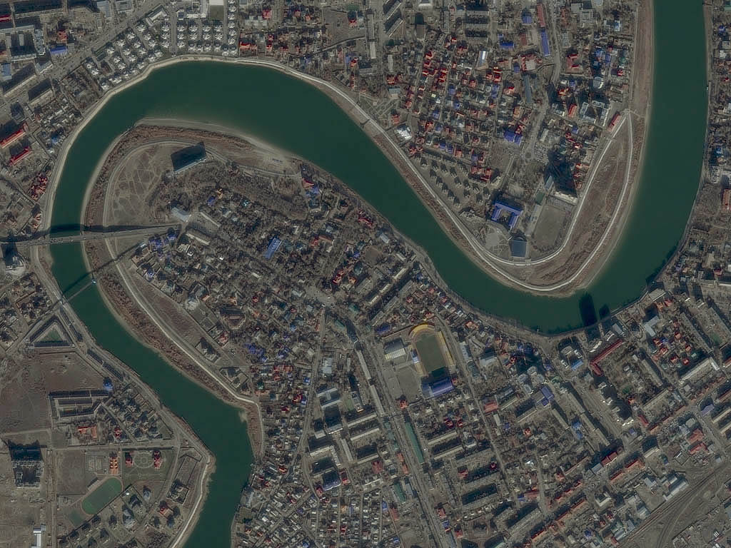 Карта атырау со спутника