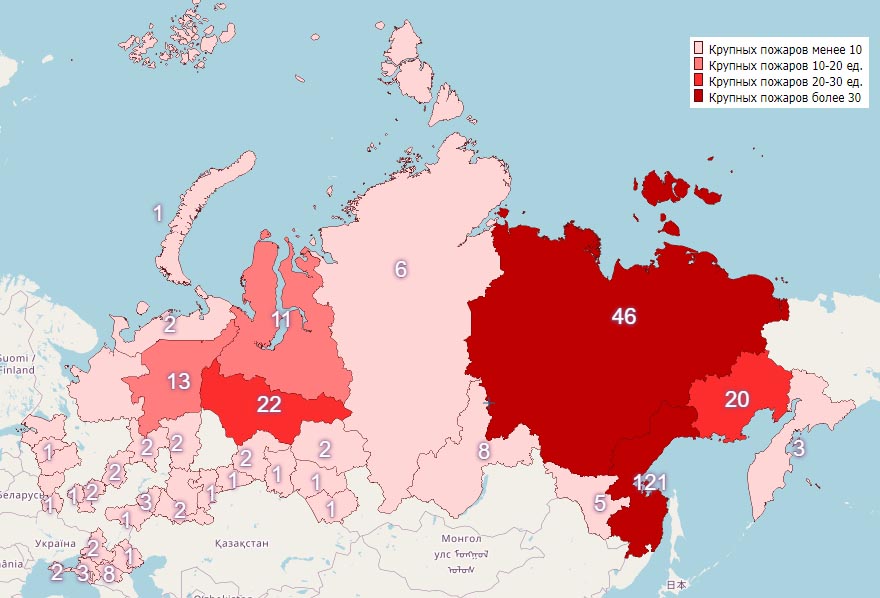 Карта пожарной опасности