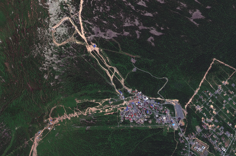 Карта спутник таштагол